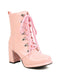 She finds her 1950s story in this Vintage Patent Leather Lace-Up High Heel Boots