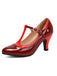 Vintage Patent Leather Pointed-Toe High Heels - vintage shoes, retro heels