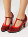 Vintage Patent Leather Pointed-Toe High Heels - vintage shoes, retro heels