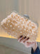 Vintage Pearl & 3D Flower Tote Bag - vintage fashion, retro style