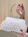 Vintage Pearl & 3D Flower Tote Bag - vintage fashion, retro style