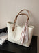 Vintage Scarf-Tied Shoulder Tote Bag - vintage fashion, retro style