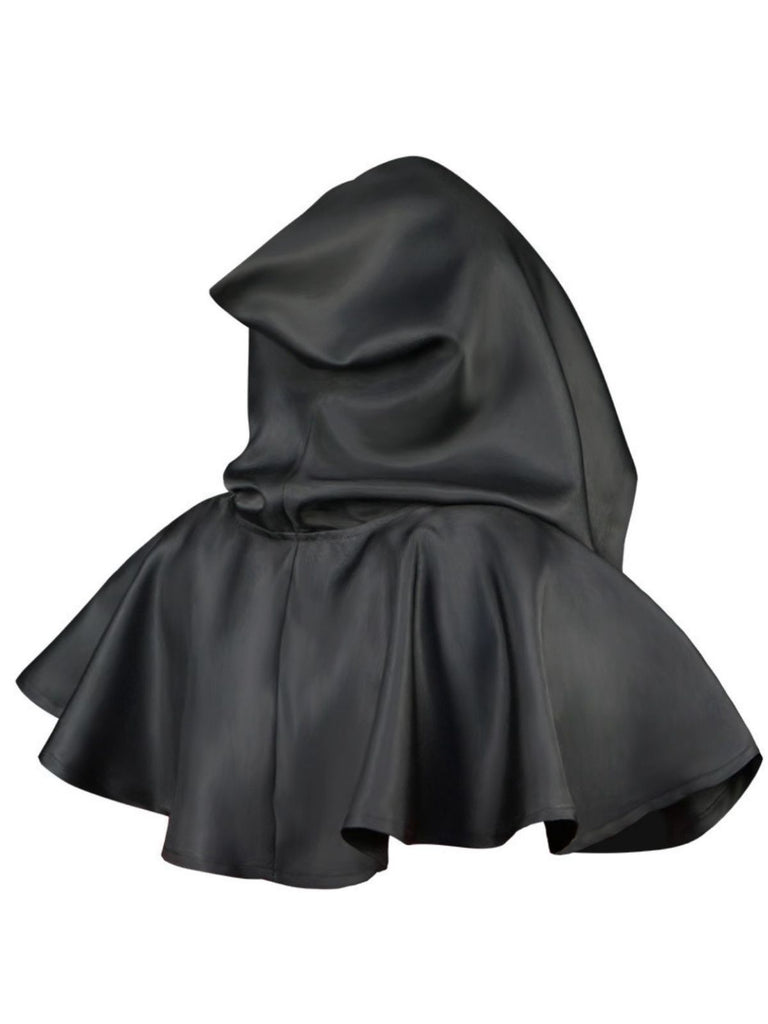 Vintage Solid Halloween Hooded Grim Reaper Cloak - vintage fashion, retro style