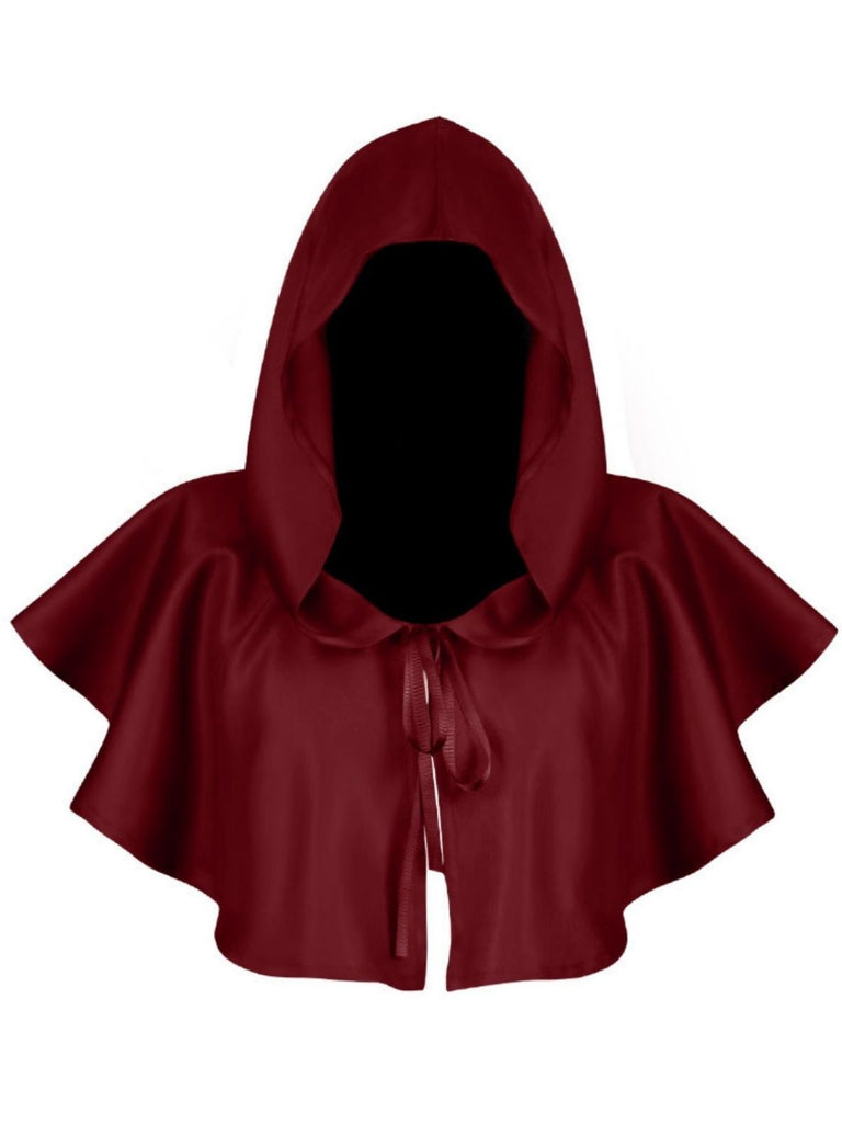 Vintage Solid Halloween Hooded Grim Reaper Cloak - vintage fashion, retro style