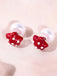 Vintage Star Polka Dot Alloy Earrings - vintage fashion, retro style
