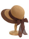 Vintage Two-Tone Straw Sun Hat - vintage fashion, retro style