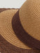 Vintage Two-Tone Straw Sun Hat - vintage fashion, retro style