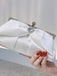 Vintage White Pleated Evening Clutch Bag - vintage fashion, retro style, pure white