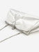 Vintage White Pleated Evening Clutch Bag - vintage fashion, retro style, pure white