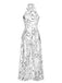 This White 1930s Round Neck Sleeveless Jumpsuit whispers 1930s secrets to those who notice
