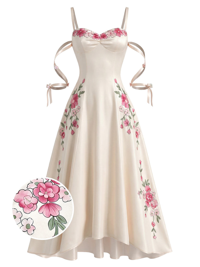 [Pre-Sale] White 1950s Floral Vintage Classic Top