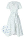 1940s Cotton Slanted Tie Floral | 1940s | vintage dress, retro fashion