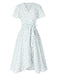 1940s Cotton Slanted Tie Floral | 1940s | vintage dress, retro fashion