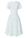 1940s Cotton Slanted Tie Floral | 1940s | vintage dress, retro fashion