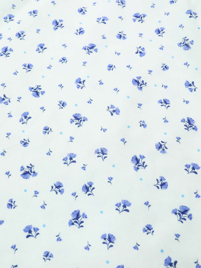 1940s Cotton Slanted Tie Floral | 1940s | vintage dress, retro fashion