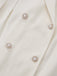 White 1940s Pearl Button Faux-Wool Coat - vintage fashion, retro style, pure white