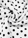 White 1940s Polka Dot Lace Up Halter Swimsuit — 1940s poolside glamour meets sun-drenched confidence
