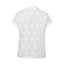 White 1950s Cotton Embroidery Flower Lapel Blouse - vintage fashion, retro style, pure white