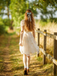 White 1950s Deep V-Neck Embroidered Floral Dress - vintage dress, retro fashion, rockabilly