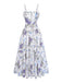White 1950s Floral Vintage Classic Top