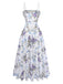 White 1950s Floral Vintage Classic Top 2