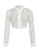 White 1950s Lace Blouse
