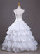 White 1950s Multi-Layered Ruffled Petticoat - vintage fashion, retro style, elegant red