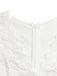 White 1950s Ruffle Sleeve Lace Hollow Jumpsuit, vintage romper, retro jumpsuit - perfect for women who love vintage and retro fashion