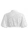 White 1950s Sheer Floral Lace Keyhole Cropped Top, vintage top, retro blouse - perfect for women who love vintage and retro fashion
