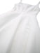 White 1950s Solid Wide Strap Evening Dress - vintage dress, retro fashion, rockabilly