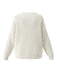 White 1980s Christmas Plaid Bow Round Neck Sweater - vintage fashion, retro style, pure white