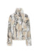 White 1980s Leopard Print Faux Fur Jacket - vintage fashion, retro style, pure white