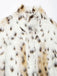 White 1980s Reindeer Print Faux Fur Jacket - vintage fashion, retro style, pure white