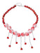 She adds this White Halloween Blood Gothic Necklace and suddenly it's vintage perfection