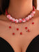 White Halloween Blood Gothic Necklace, vintage fashion, retro style - perfect for women who love vintage and retro fashion