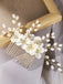 White Pearl Crystal Floral Hair Accessories - vintage fashion, retro style for vintage lovers