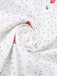 White Satin-faux Cherry Polka Dot Dress — the kind of vintage dress that makes strangers smile