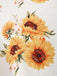 This White & Yellow 1950s Sunflower Swing Dress wraps her in 1950s elegance, one twirl at a time