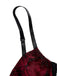 Wine Red 1970s Bat Spider Web Lace Camisole, vintage fashion, retro style - perfect for women who love vintage and retro fashion