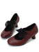 Retro Stage vintage Mary Jane heels with delicate lace bow detail for elegant occasions