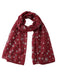 Winter Christmas Sheer Glitter Snowflakes Scarf - vintage fashion, retro style