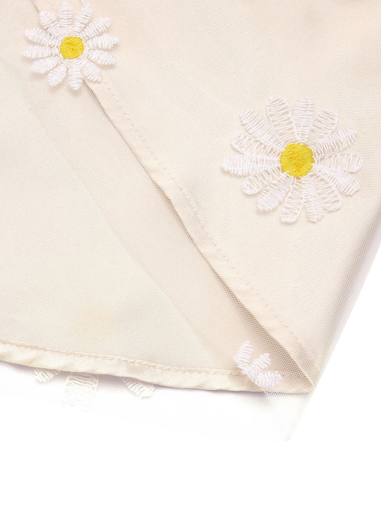Yellow 1950s Daisy Bowtie Patchwork Dress, vintage dress, retro fashion, rockabilly, pin-up fashion - perfect for women who love vintage and retro fashion
