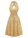 Yellow 1940s Vintage Retro Dress 2