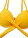 Yellow 1950s Sunflower Tie Back Bikini Set - vintage fashion, retro style