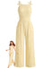 Yellow 1950s Sleeveless Belted Bow Jumpsuit