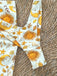 Yellow 1970s Bikini Set Cover Up 3PCS, vintage swimsuit, pin-up swimwear - perfect for women who love vintage and retro fashion