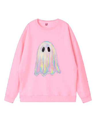 1980sย Halloweenย Ghostย Pumpkinย Vintageย Sweatshirt