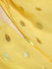 Yellow 1950s Lace Patchwork Polka Dots Dress