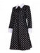 [Pre-Sale] Black 1940s Wednesday Addams Style Dress