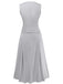 2PCS 1940s Stripe Sleeveless Vest & Midi Skirt